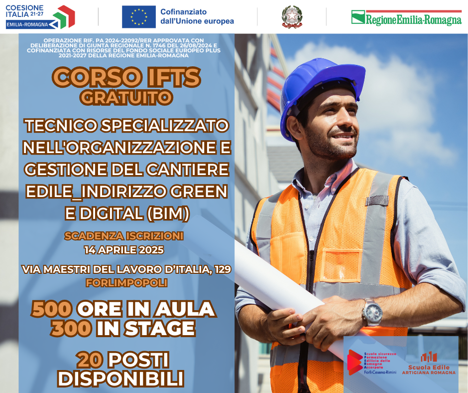 CORSO IFTS GRATUITO TECNICO SPECIALIZZATO NELL ORGANIZZAZIONE DEL CORSO IFTS GRATUITO TECNICO SPECIALIZZATO NELL ORGANIZZAZIONE DEL