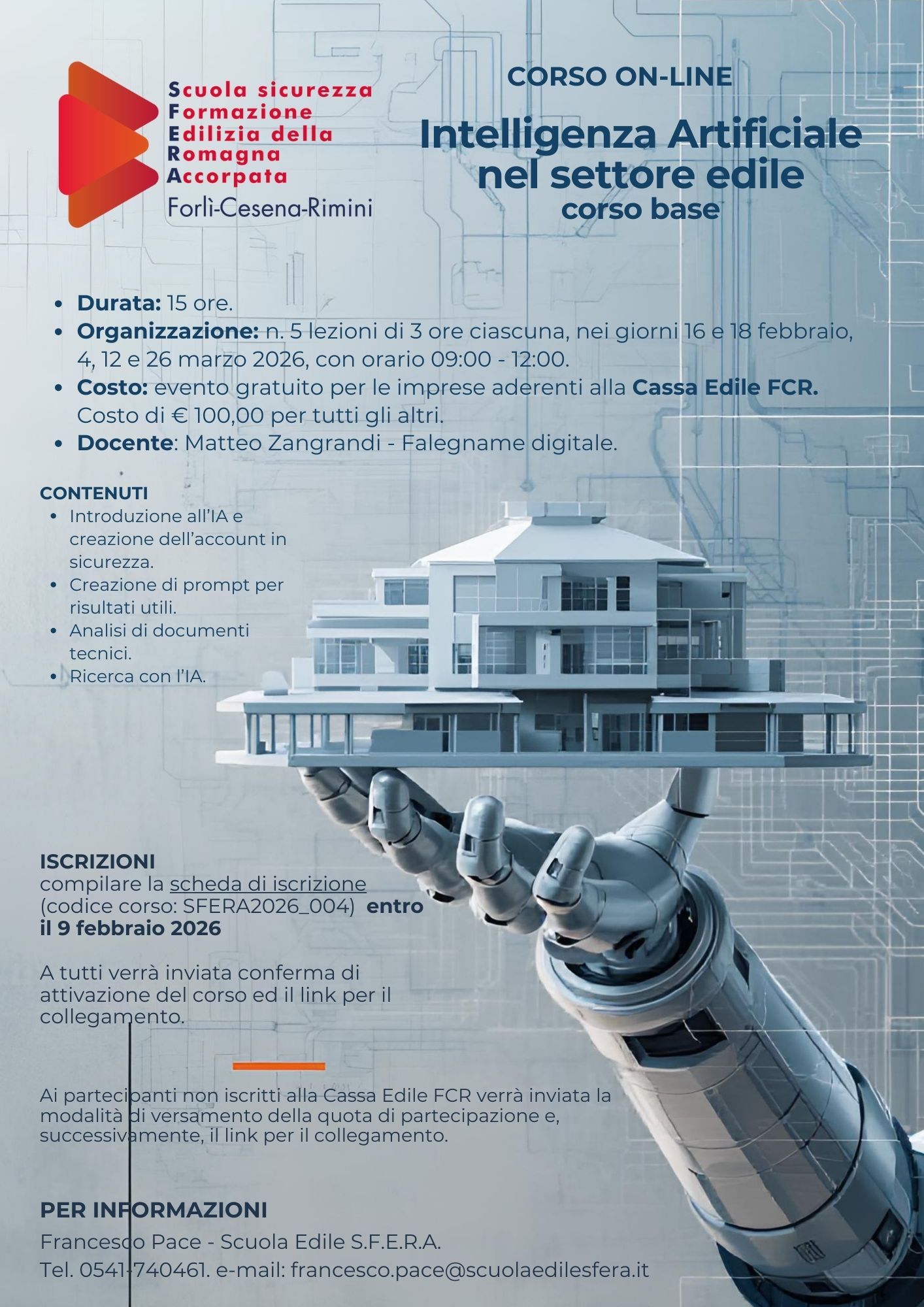 Intelligenza Artificiale nel settore edile …….