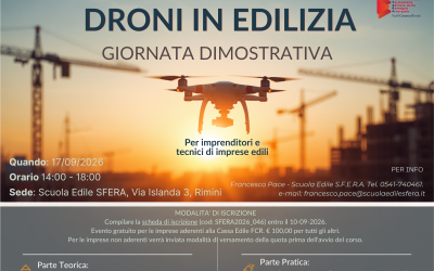 DRONI IN EDILIZIA – GIORNATA DIMOSTRATIVA – Iscrizioni entro 10 settembre2026