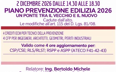 PIANO PREVENZIONE EDILIZIA 2026 – 2 dicembre 2026 – Scuola Edile S.F.E.R.A. – Rimini